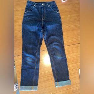 Lady K Loves “classic vintage style high waist retro jeans”